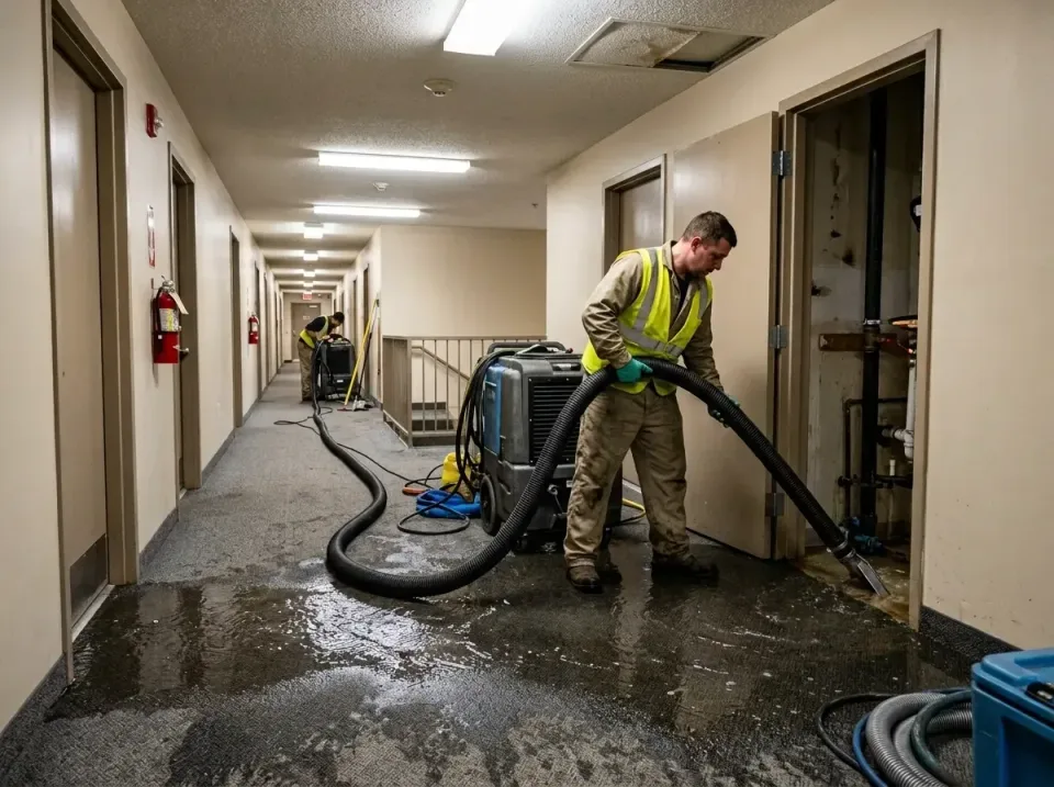 multi-unit-apartment-hallway-f-005 — frequently asked questions, Emergency Burst Pipe Water Extraction & Removal in Pinon Hi…